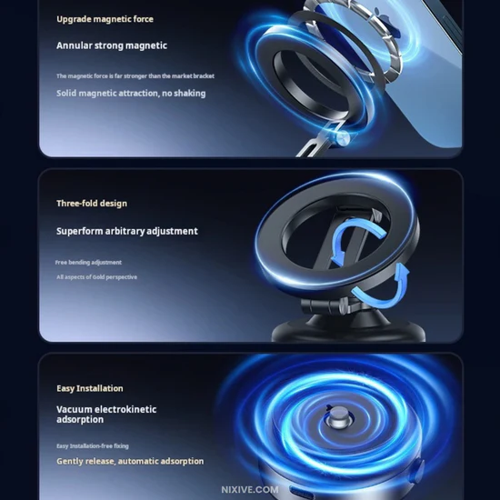 The 360° Rotating Magnetic Car Phone Holder
