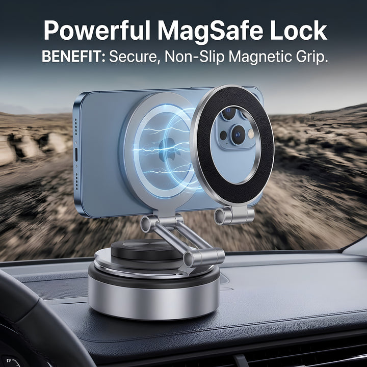 The 360° Rotating Magnetic Car Phone Holder